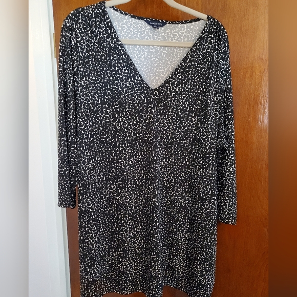 GC 2X Lands' End Black White Tunic - Picture 4 of 8